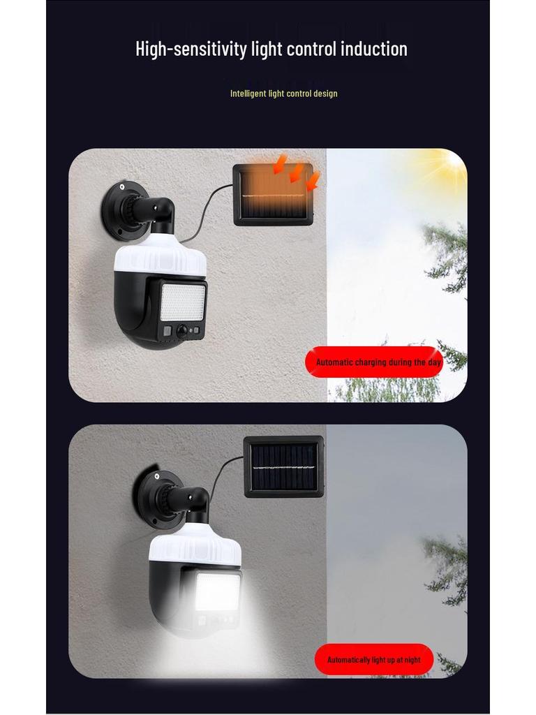 Solar-Powered Motion Sensor Outdoor Yard Light with Anti-Theft and Intelligent Lighting Features