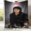 Retro Michael Jackson King of Pop MJ Flannel Blanket,Ultra Soft Warm Plush Throw for Home Bedroom Bed Sofa Cover Picnic Gift