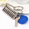 Mini Calculator Tool Pendent Model Mobilizable Ancient Abacus 8 Rows Keyfob Gift Keyring Keychain