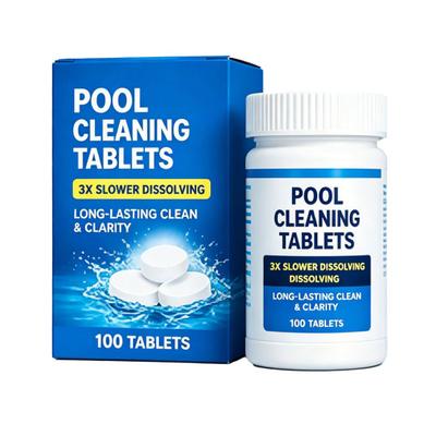 50/100Pcs Pool Cleaning Tablets Pools Spas Odor Fast Acting Swimming Eliminator Tablets Long-Lasting