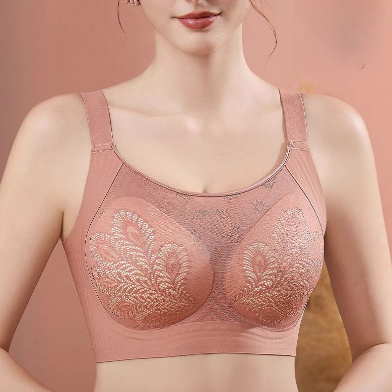 Underwear Women's Thin Anti Sagging Seamless Bra Plus Size Bra Sports Lace Breathable Bra