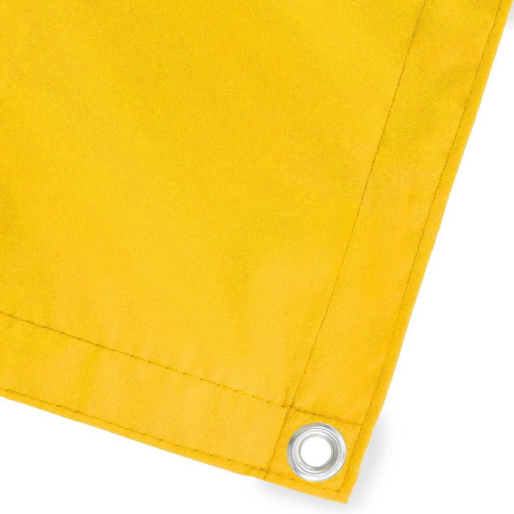 Balcony Privacy Screen 150 X 200 Cm Fabric with PU Coating Yellow