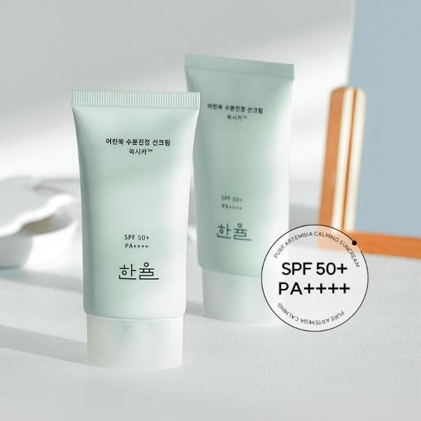 Hanyul Pure Artemisia Crème Solaire Calmante SPF 50+ PA++++ 50 ml