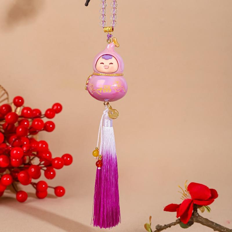 New Xiaofuxi Gourd Car Pendant, Car Rearview Mirror Decorative Pendant for Temples
