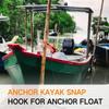 1 Peça Gancho Agarrador de Âncora de Navio Portátil Mandíbula de Tensão Auto-Travante Fixa para Boca de Peixe Com Corda para Kayak Peças de Montagem de Âncora de Pegada