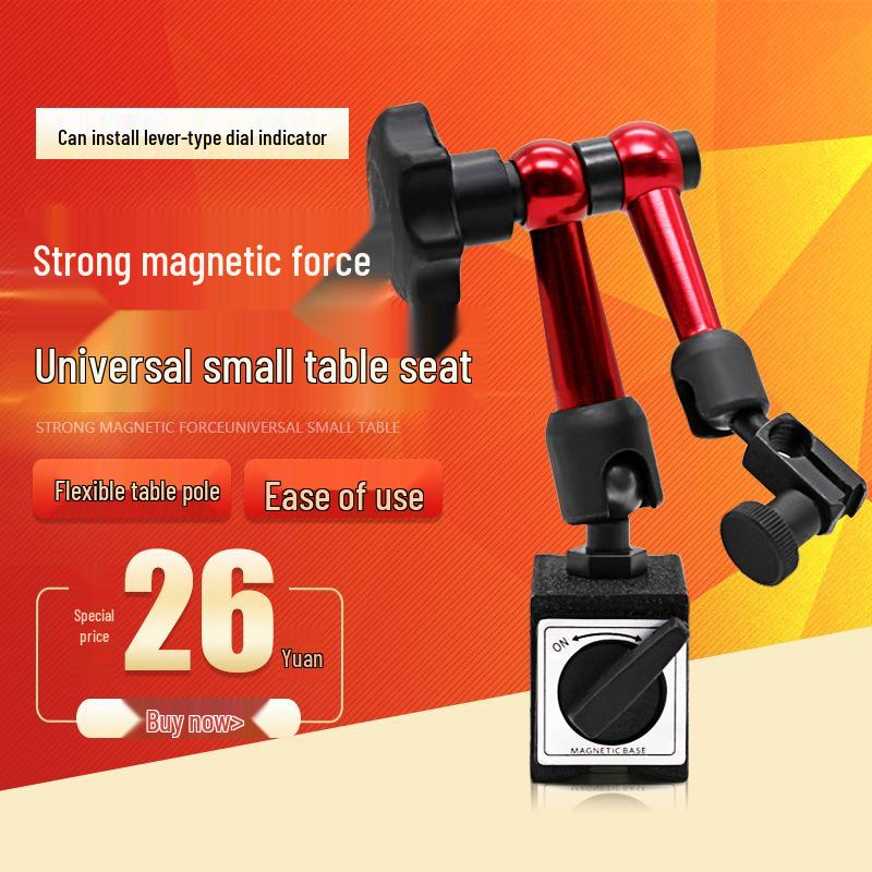 Compact Magnetic Dial Indicator Stand with Universal Small Dial Holder