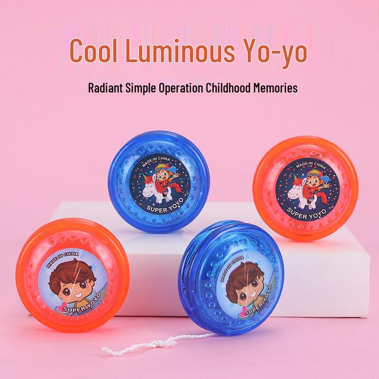 Children's LED Flashing Luminous Yo-yo - Electronic, Plastic, Pull String, Perfect Kindergarten Gift