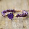 Luxury Europe and America, Hot-selling Emperor Amethyst Love Double Layer Hand-woven Bracelet Adjustable Bracelet