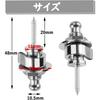Bestgle 4 pcs guitar strap lock pins silver metal anti-slip strap pins silver instrument electric...