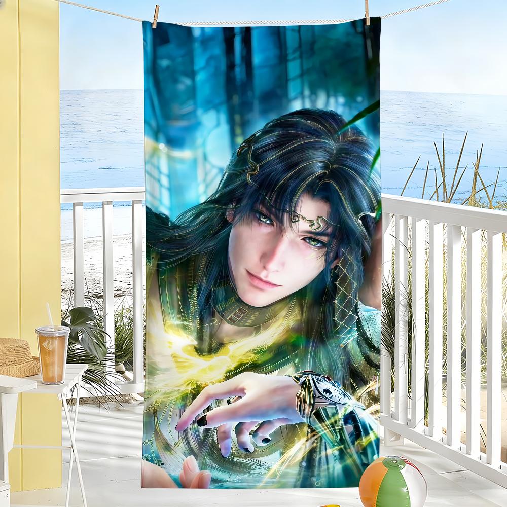 

Game Love and D-Deepspace Zayne Towel Soft Pool Gift For Travel Gym Shower Camping Quick Dry Sports Large Beach Towel W30*H60(CM)