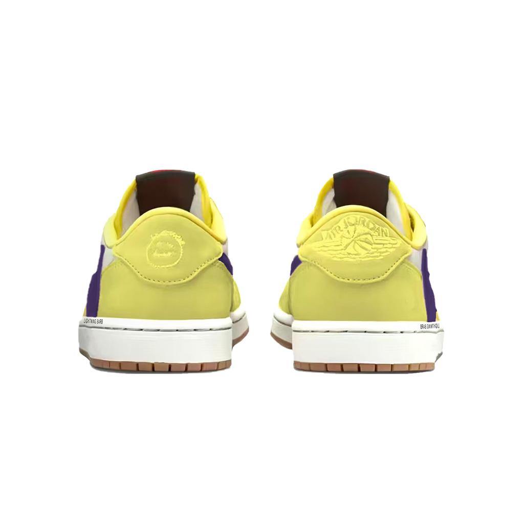 Travis Scott X Jordan Air Jordan 1 Travis Scott X Collaboration 7.0 Slip Resistant Low Top Vintage Basketball Shoes DM7866-202(Team1677-)