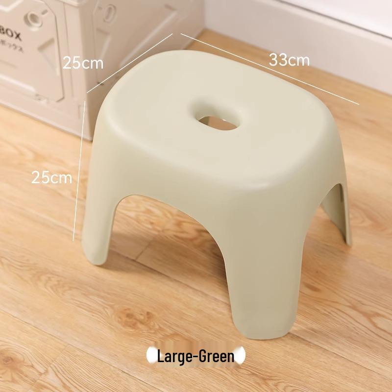 Durable Plastic Low Stool for Bath and Living Room