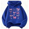 Pink Color Bow Design Hoodie Children's Sweatshirt for Boys Girls Autumn Casual