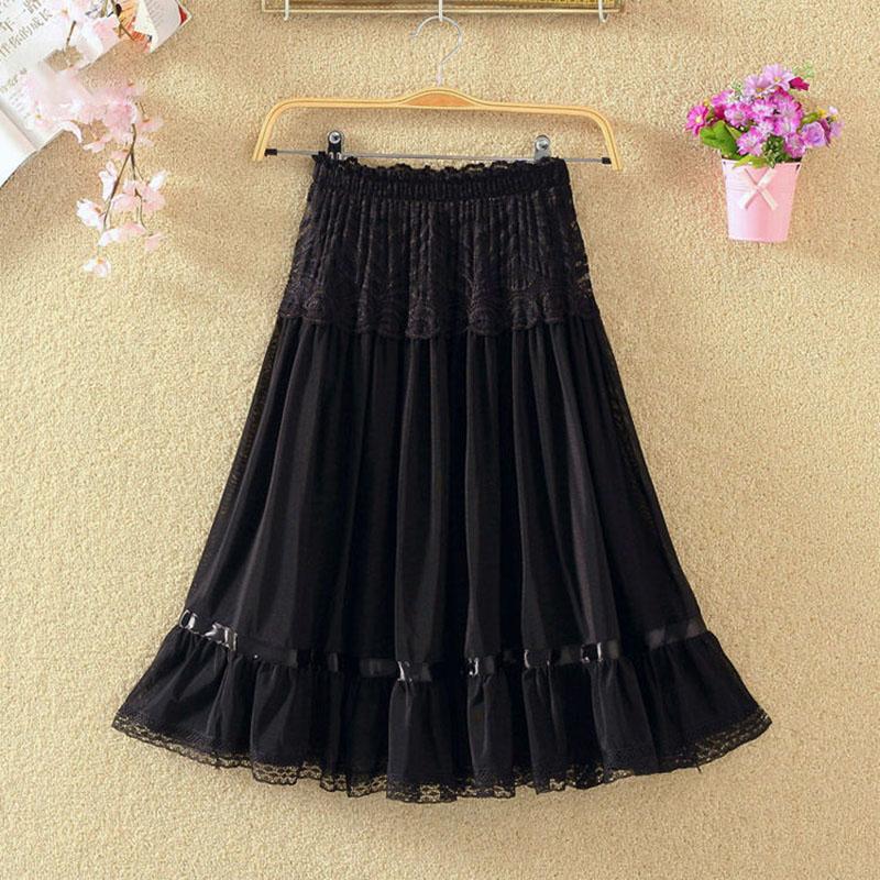 Летняя шифоновая юбка с принтом Среднего возраста Мамина сетчатая юбка ...