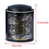 Small Sealed Tinplate Tea Jar - Wrought Iron Decorative Storage Container for Loose Tea