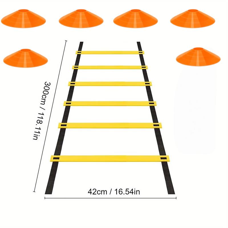 Agility Ladder &  football training plate Removable For Speed Training Sports Flexibility Portable Agility Football Training