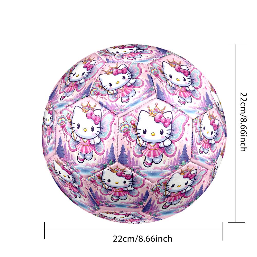 1pc Size 5 Hello Kitty Design Soccer Ball - Anti-slip Football for Outdoor Sports Activities, Durable Ball for Game Play