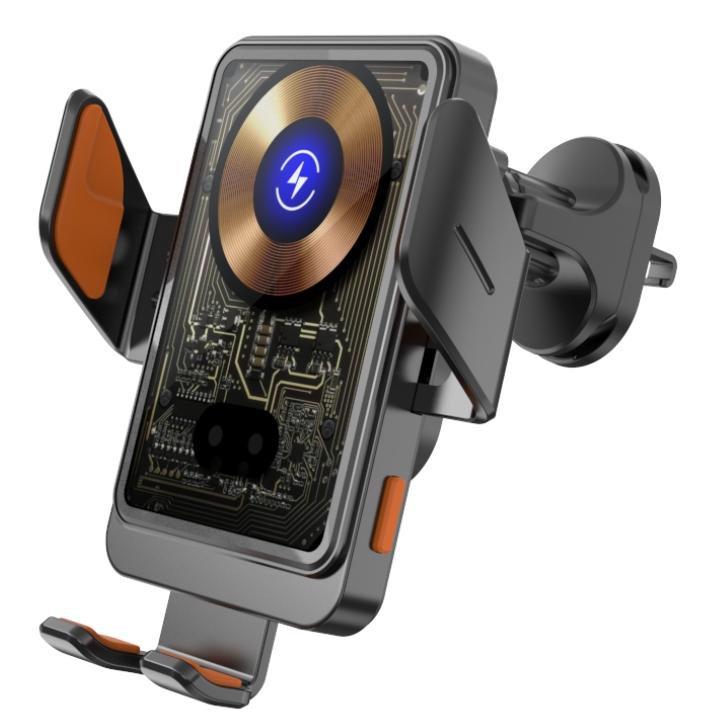 Xiaomi Car Unicersal Air Vent Electric Rotating Opening Closing Phone Holder 15W Wireless Charger Dual Coil Smart Phones Fast Charging