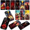 Deadpool Marvel Wolverine Phone Cover Case for Apple iPhone 16 15 14 Plus 13 12 Mini 17 Pro Max + 16E Air 16+ ProMax Casing
