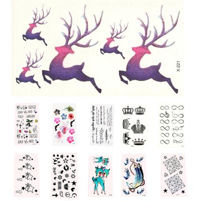 Aufkleber Temporäre temporäre Tattoos, langlebig, wasserfest, für Mädchen, übertragbare Tattoos, Tattoo-Aufkleber für Frauen