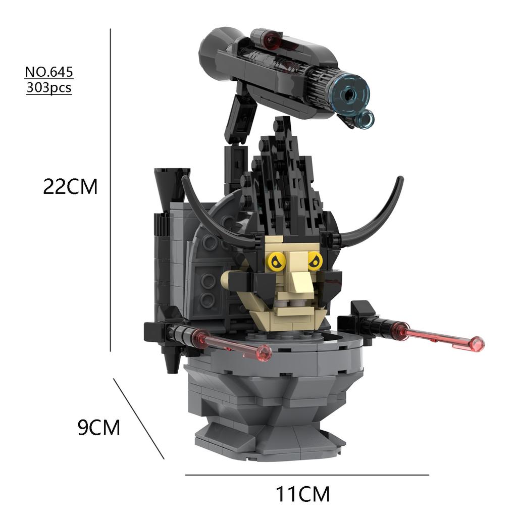 Skibidi Toilet Titan TV Man Speakerman Horror Game Bosses Camara Building Block Cartoon Doll Model Kids Birthday Halloween Gift