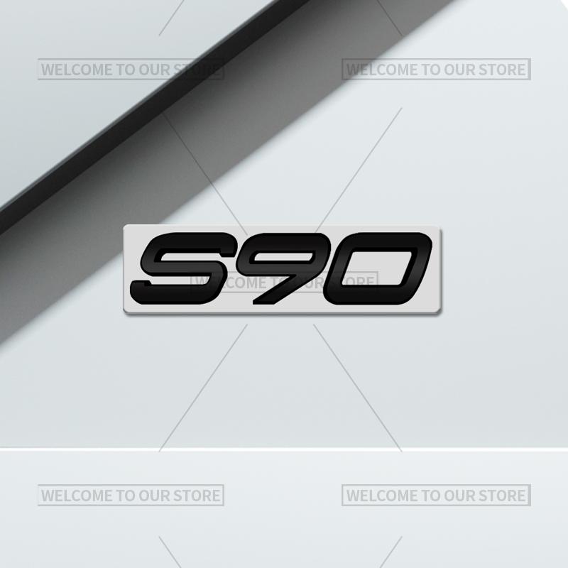 3D Car Styling For Volvo XC40 XC60 XC70 XC90 S60 S90 V70 V60 V40 AWD Glossy Black Emblem Badge Metal Stickers Rear Trunk Decals