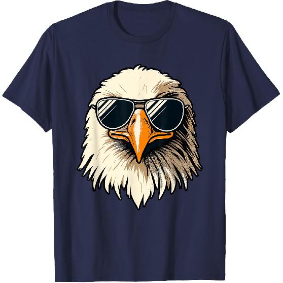 Bald Eagle 4th of July Men Funny Eagle T-Shirt