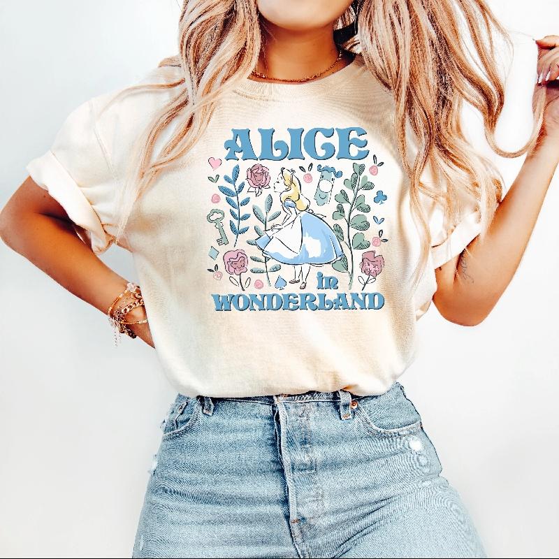 New Cartoon   Princess Anime Fashion High Quality Printed Womens Short Sleeve Loose Casual TShirt