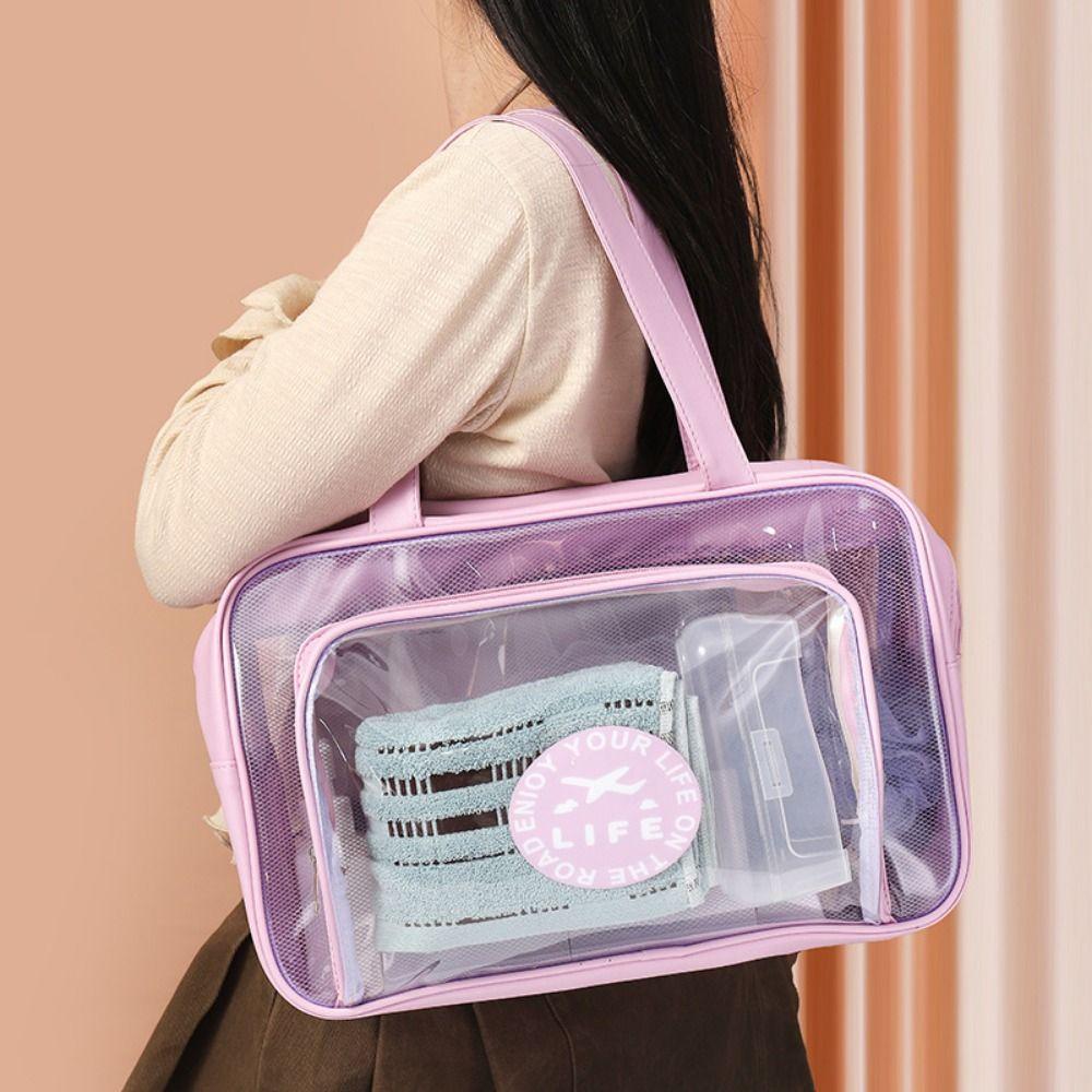 Nass- und Trockentrennung Toilettenartikel-Aufbewahrungstasche Große Kapazität Make-up Handtasche Strand