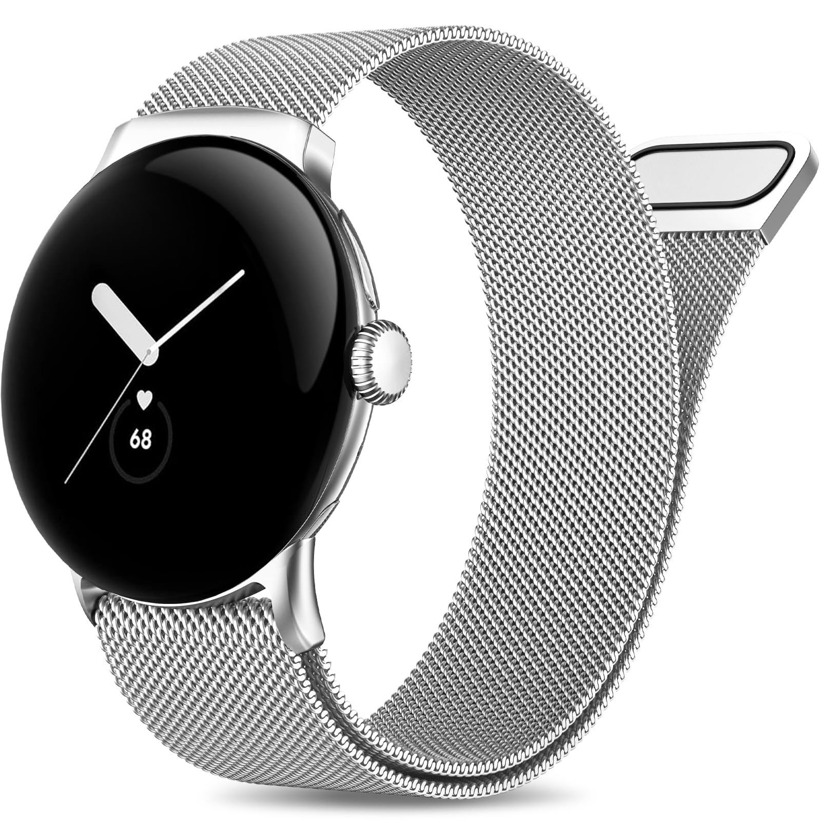 

Milanese Loop For Google Pixel Watch 3 2 1 Strap 41mm accessories Metal stainless steel bracelet correa Pixel Watch 3 45mm Band Pixel Watch 1 41mm серебряный