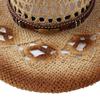 eBay hot-selling sunscreen sunshade hollow cowboy hat women's tide big-brimmed straw hat