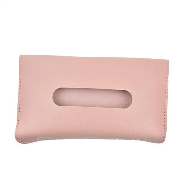 Car Visor Tissue Holders PU Leather Universal Car Sun Visor Hanging Tissue Boxs Auto Interior Storage Decoration Accessories