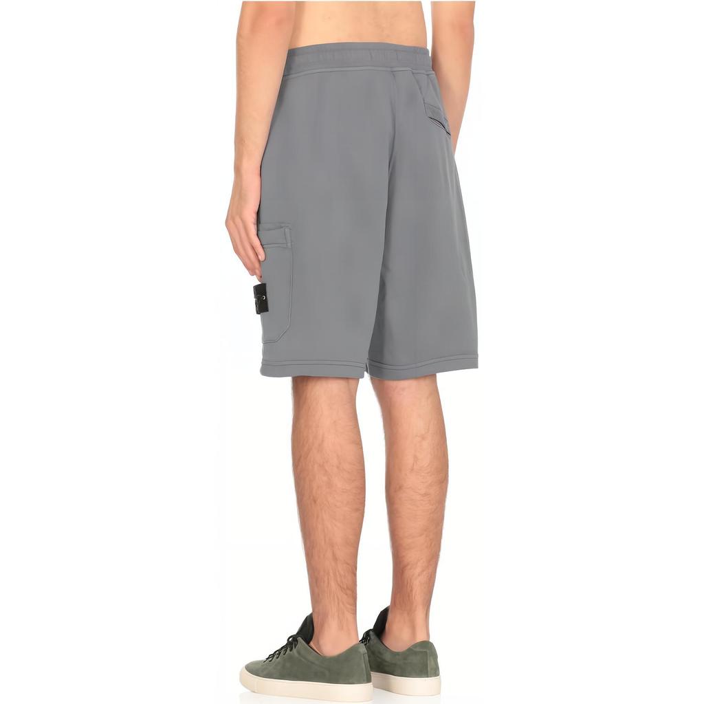 Stone Island SS25 Logo Belt Mid Waist Cotton Casual Shorts Men shorts K1S156200012S0051-V0024