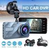 Dash Cam 1080P Dual Lens DVR Car Driving Recorder 4 Inch LCD Screen 170° Wide Angle, G-Sensor, WDR, Parking Monitor, Loop Recording, Motion Detection