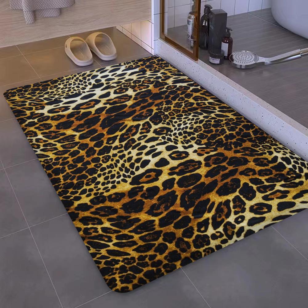 Leopard Cow Print Floor Mat Entrance Door Mat Nordic Style Home Doormat Bathroom-Toilet Mats Bedroom Hotel Decor Mat
