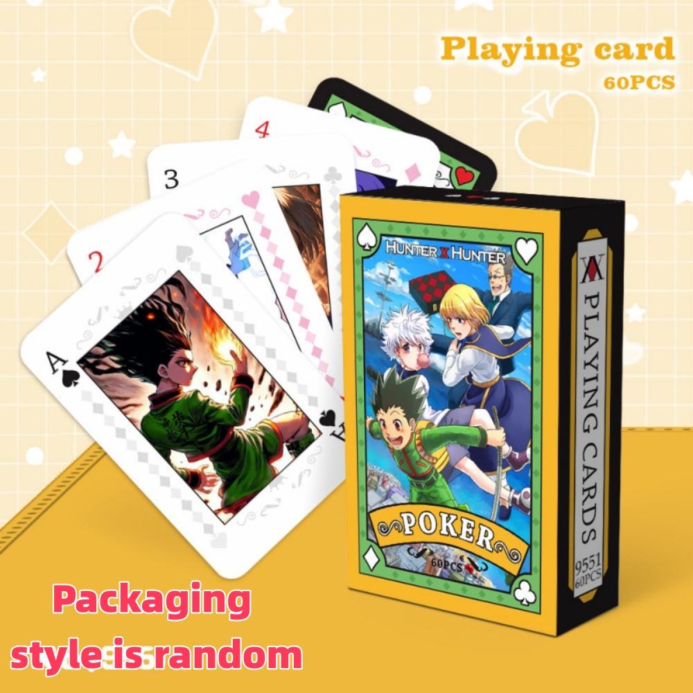 Anime Poker Toy Jujutsu Kaisen Board Game Cards NARUTO HUNTER×HUNTER Cosplay Hardcover Table Game Fans Birthday Gift
