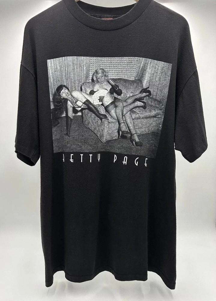 Betty Page 1997 T shirt Full Size S5XL Unisex T-Shirt L