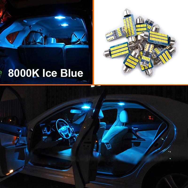

14Pcs Canbus LED Interior Ceiling Map Dome Trunk Light Kit For Seat Leon MK2 1P 1P1 2005-2009 2010 2011 2012 Car Accessories