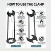 1/2pcs Sink Wrench Multifunctional Carbon Steel Faucet Key Plumbing Pipe Wrench Bathroom Kitchen Sink Repair Set Hardware Tools