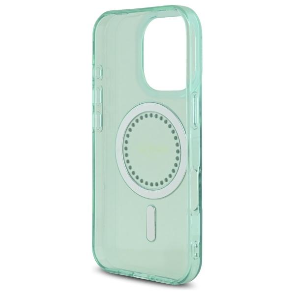 Guess Guhmp16Lpftdten Iphone 16 Pro 6.3 Zielony/Green Hardcase Iml Rhinestones Magsafe
