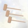 Wood Mini Hammer Food Mallet for Home 6Pcs Solid Wood Mini Hammer Set