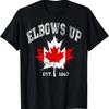 Elbows Up Canada Est  Proud Canadian Strong Canada T Shirt