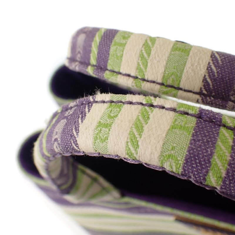 PRADA  1BG439 2WAY bag purple/green canvas Women