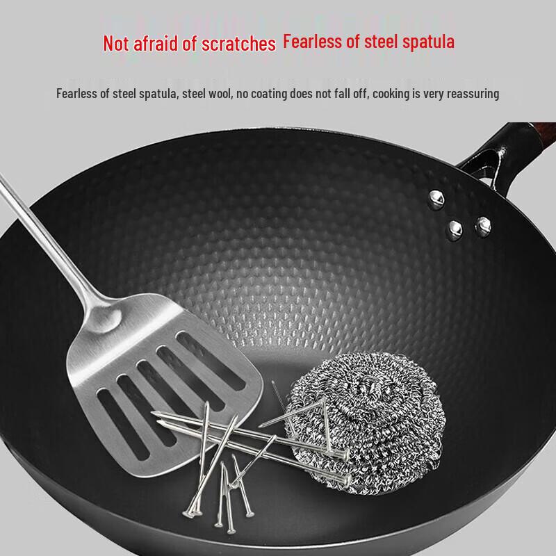 RSFH Nitrogenized Iron Wok with Glass Lid