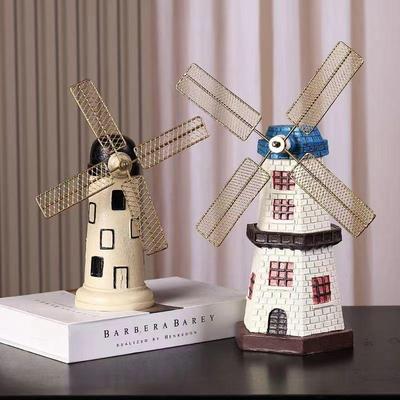 Modern Retro Dutch Windmill Wine Cabinet Tabletop Decoration