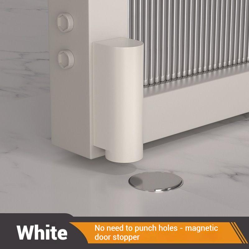 

Magnetic Door Stopper Stainless Steel Heavy Duty Door Stop Black Nail-free Door Suction Door Holder Door Stop Hardware білий