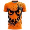 Halloween Skull 3D Printed Men and Women Casual Short-sleeved T-shirt Round Neck Fashion Trend Super Cool Daily Men's Clothing