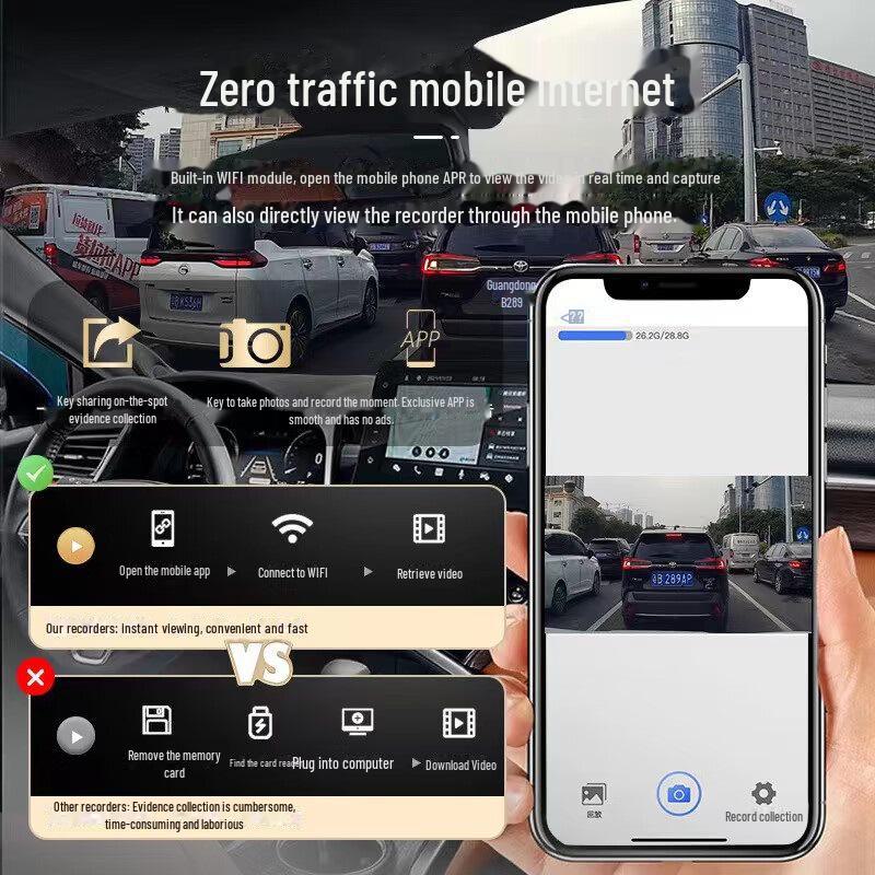 2022 Geely Binyue Pro HD Front & Rear Wireless Dashcam