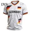 Camiseta de Animación de Fútbol 2026 para Hombre Alemania, Camiseta para Aficionados, Camiseta de Aficionado con Cuello en V Bandera Alemana, Camiseta Elegante con Símbolo para Camiseta Nacional de Fútbol