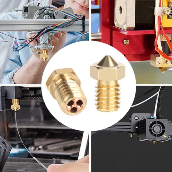 Hot End Treøyet Spraydyser Høy Holdbarhet Enkel å Installere Universell Høytrykksdyse 3D-skrivertilbehør